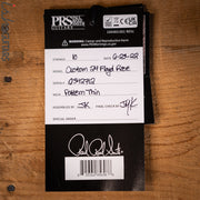 PRS Custom 24 Floyd Rose Black Gloss Amber Binding