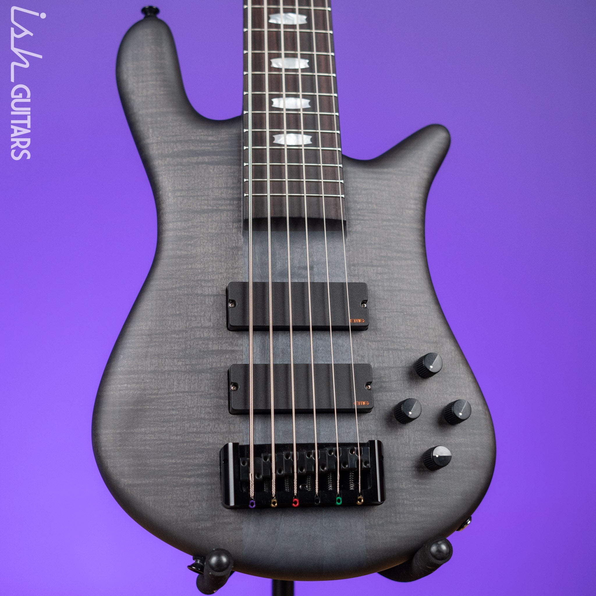 Spector Euro6 LX 6-String Bass Trans Black Stain Matte – Ish Guitars