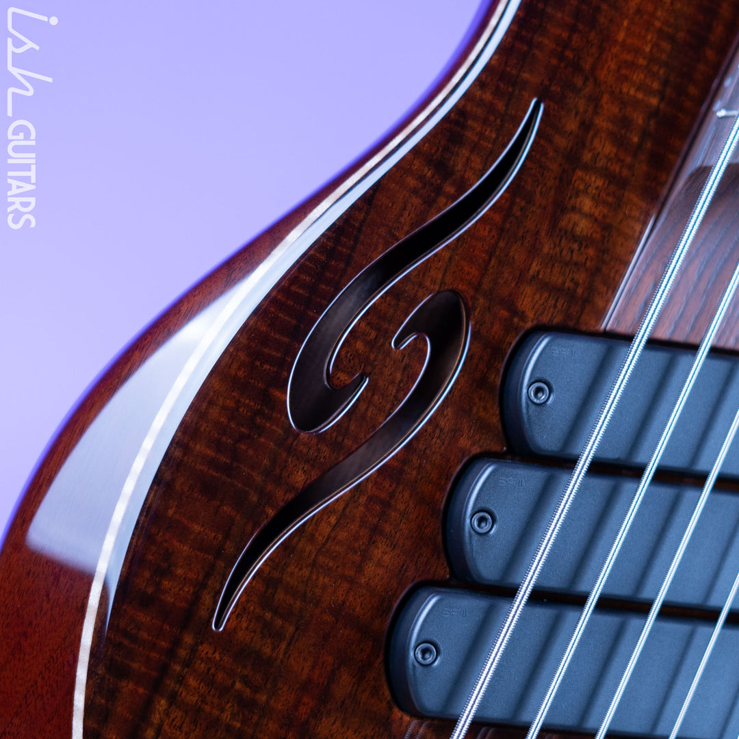 Dingwall Afterburner II 6-String Bass Natural Chambered Walnut NAMM 2022