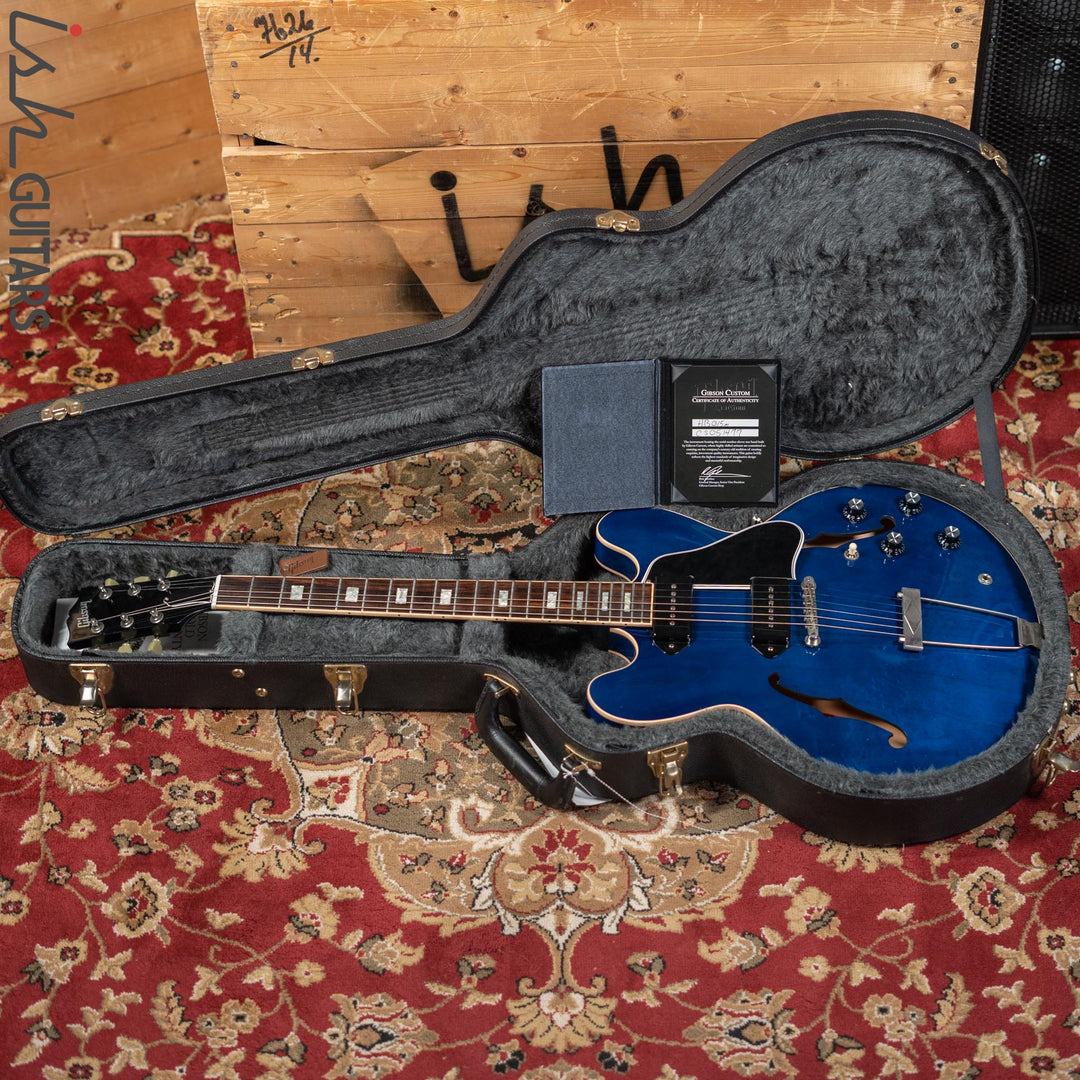 2010 Gibson Custom ES-330L Beale Street Blue