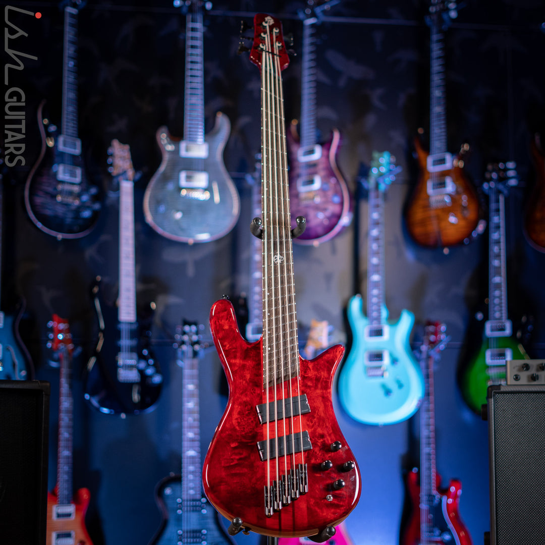 Spector NS Dimension 5 Multiscale Bass Inferno Red Gloss