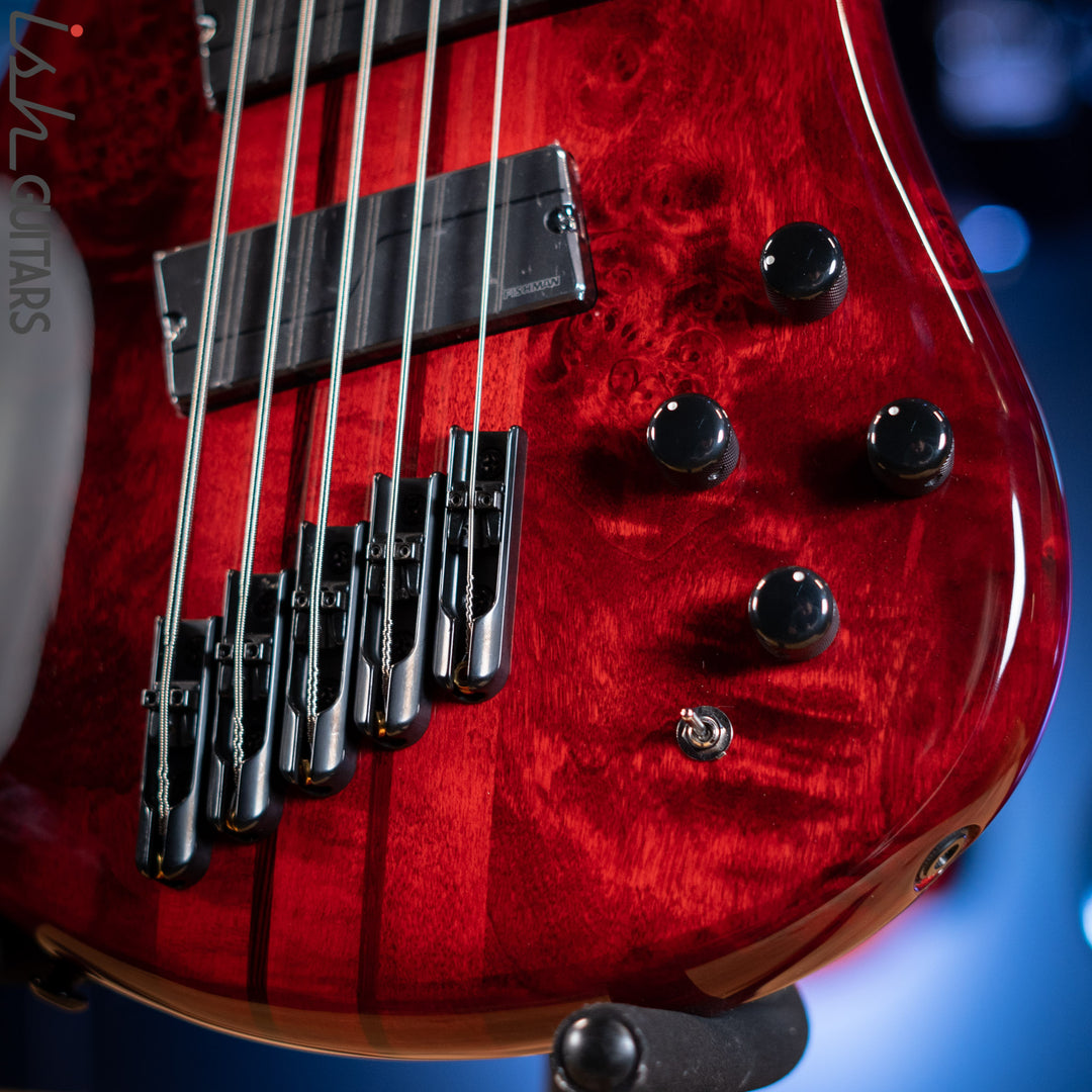 Spector NS Dimension 5 Multiscale Bass Inferno Red Gloss