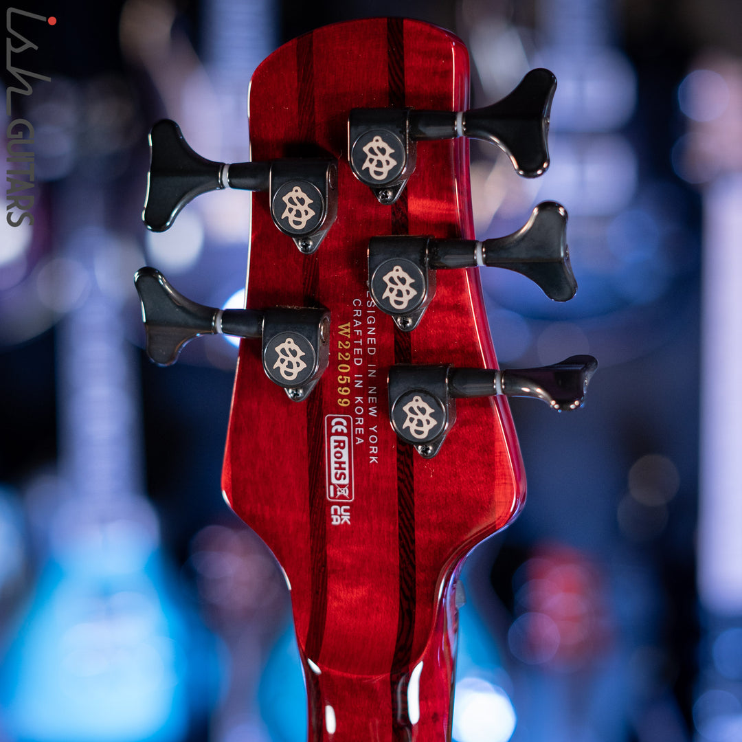 Spector NS Dimension 5 Multiscale Bass Inferno Red Gloss