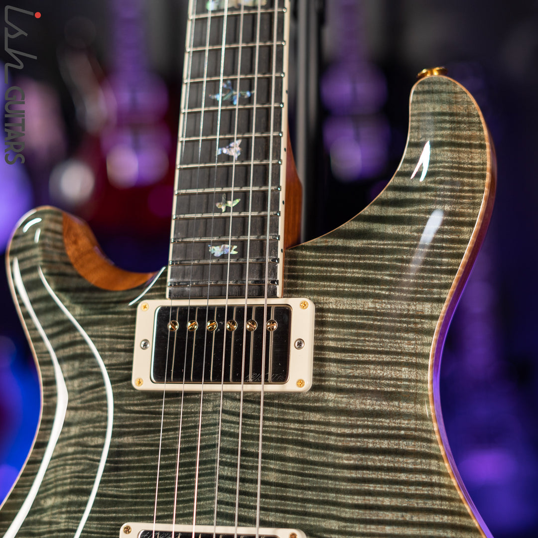 PRS McCarty Lefty Wood Library Trampas Green 10 Top Flame Maple Demo