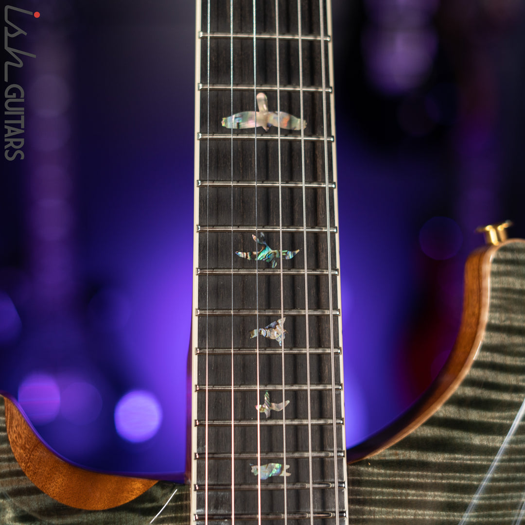PRS McCarty Lefty Wood Library Trampas Green 10 Top Flame Maple Demo