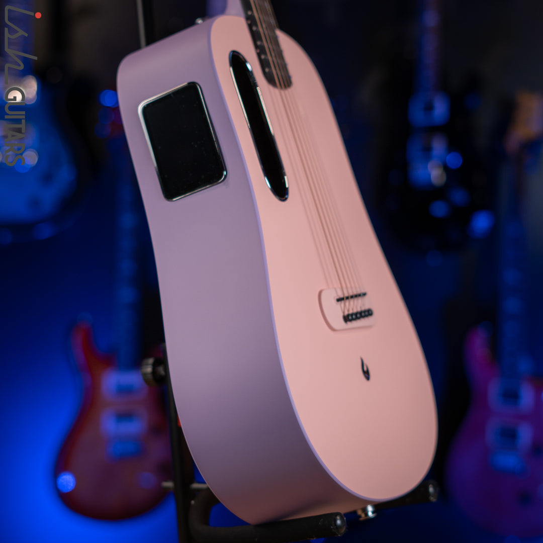 Lava Music Blue Lava Smart Acoustic Guitar Choral Pink/ Lavender w/ Airflow Bag