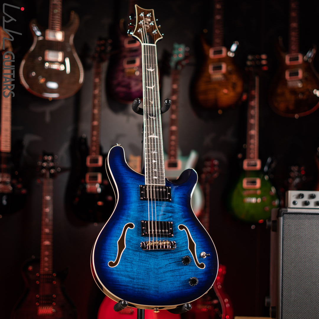 PRS SE Hollowbody II Faded Blue Burst
