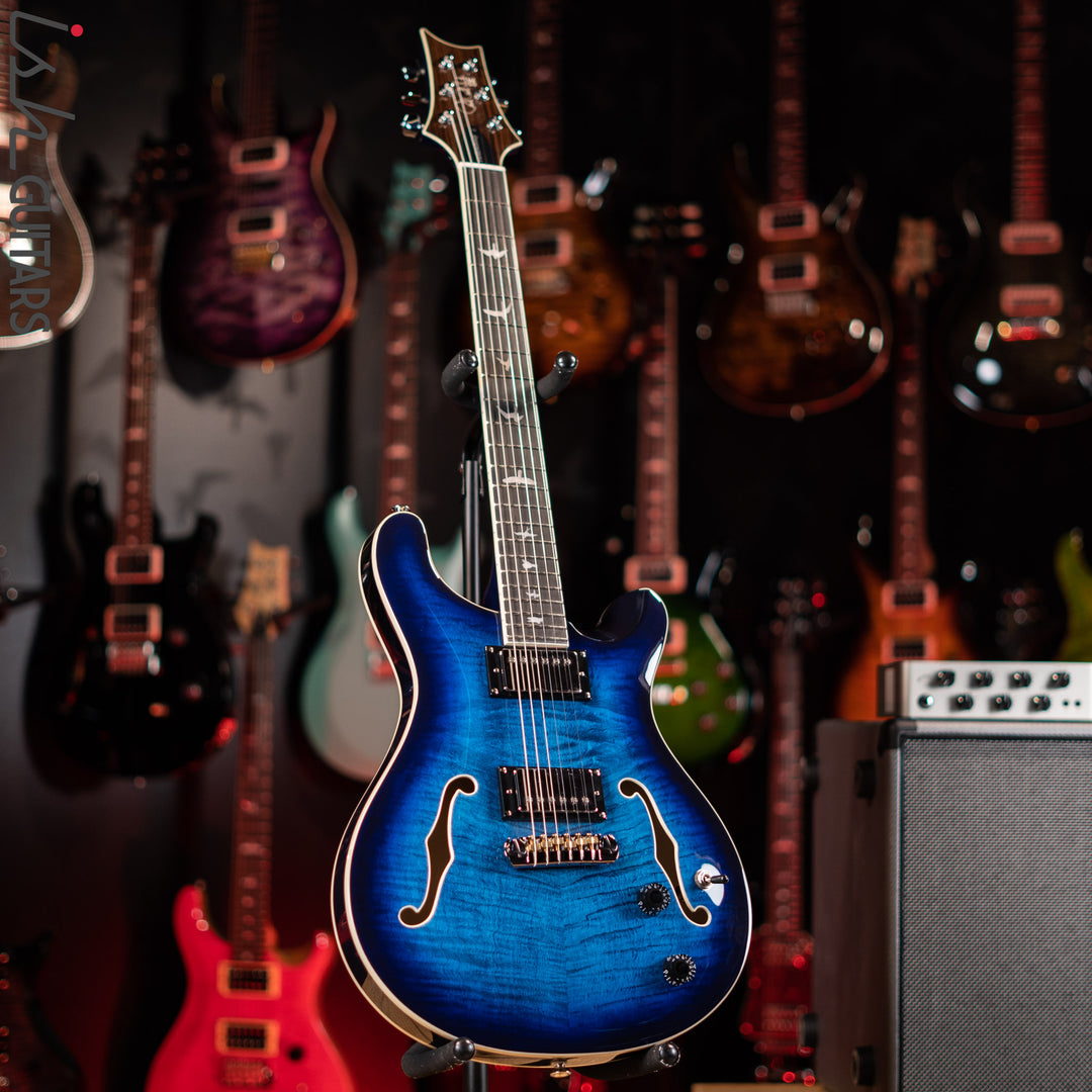 PRS SE Hollowbody II Faded Blue Burst