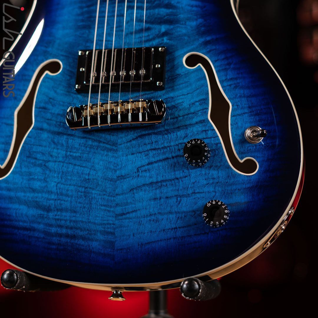 PRS SE Hollowbody II Faded Blue Burst