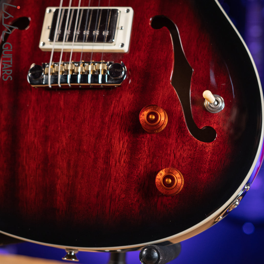 PRS SE Hollowbody Standard Electric Guitar Fire Red Burst