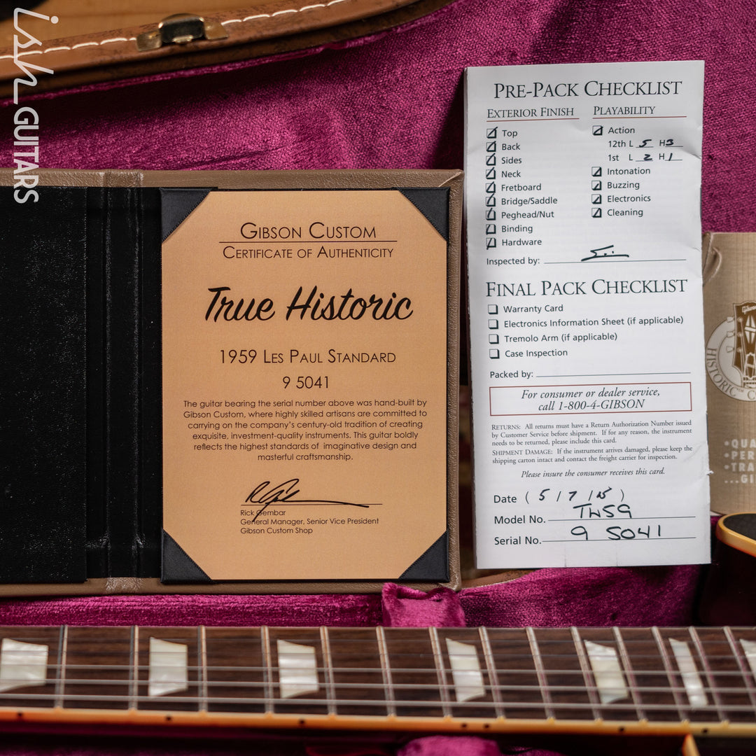 2015 Gibson Les Paul R9 True Historic Sunburst