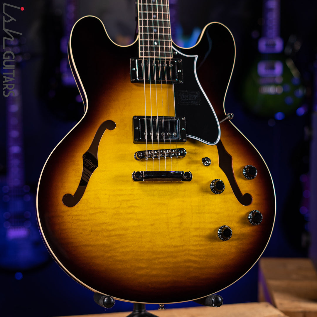 Heritage H-535 Semi-Hollow Electric Guitar Original Sunburst