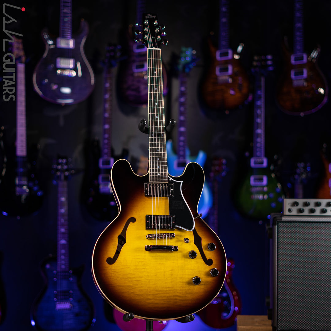Heritage H-535 Semi-Hollow Electric Guitar Original Sunburst