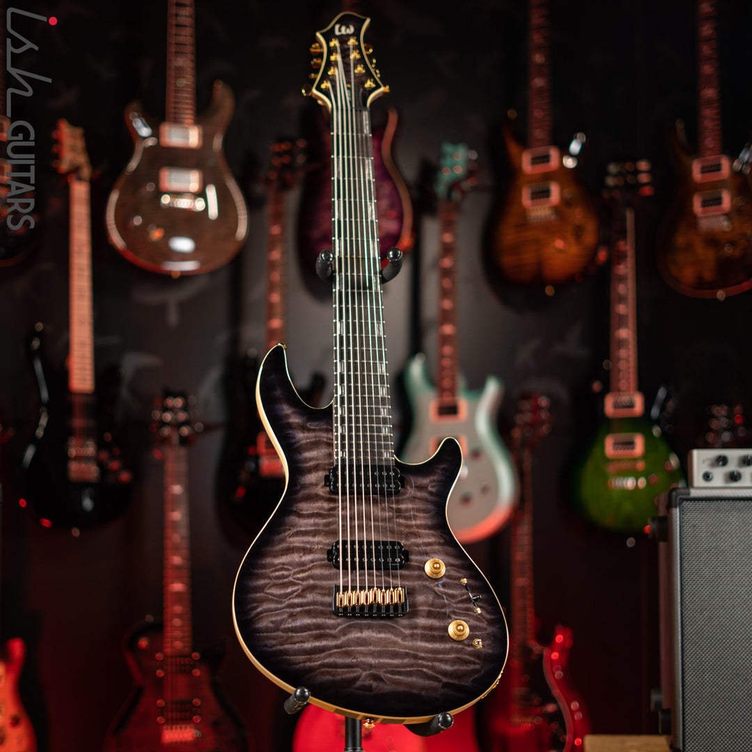 ESP LTD JR-608 Javier Reyes Signature 8-String Guitar Faded Blue Sunburst
