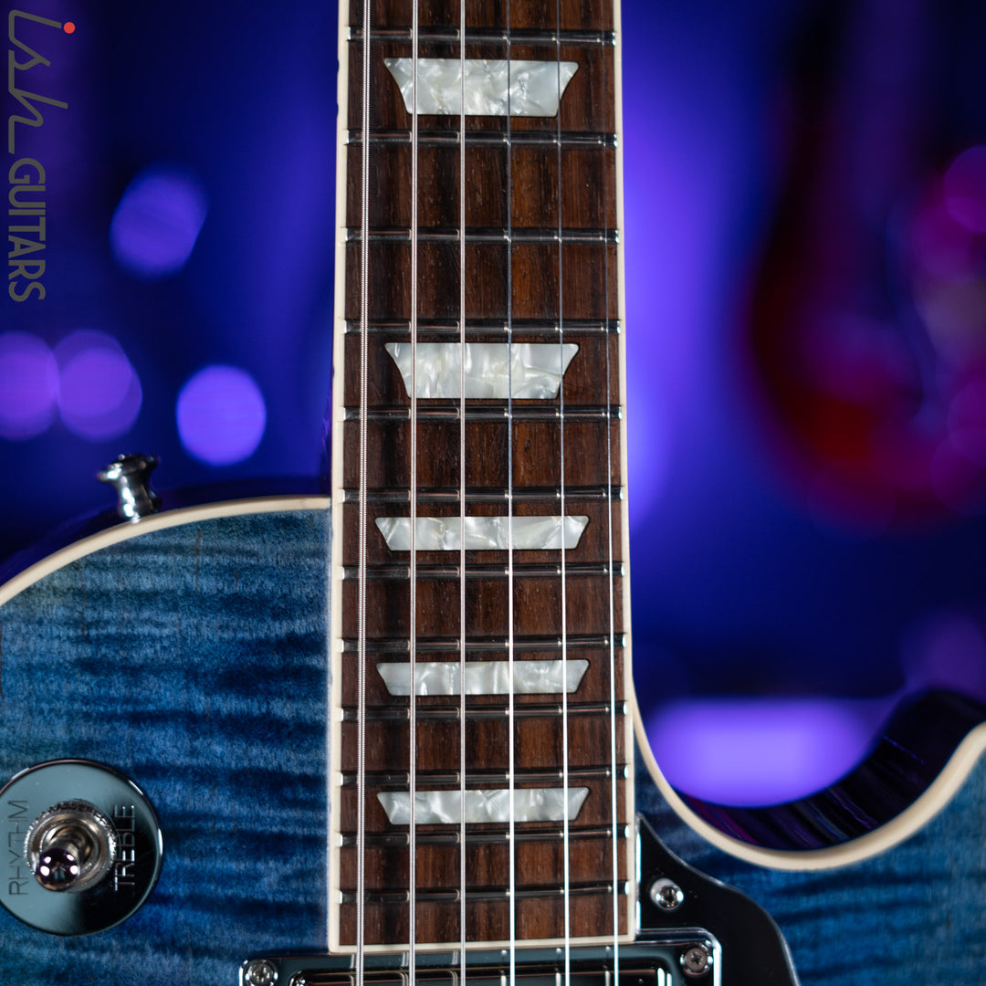 2017 Gibson Custom Shop USA Les Paul Bigsby (Class 5 COA) Faded Blue Flame