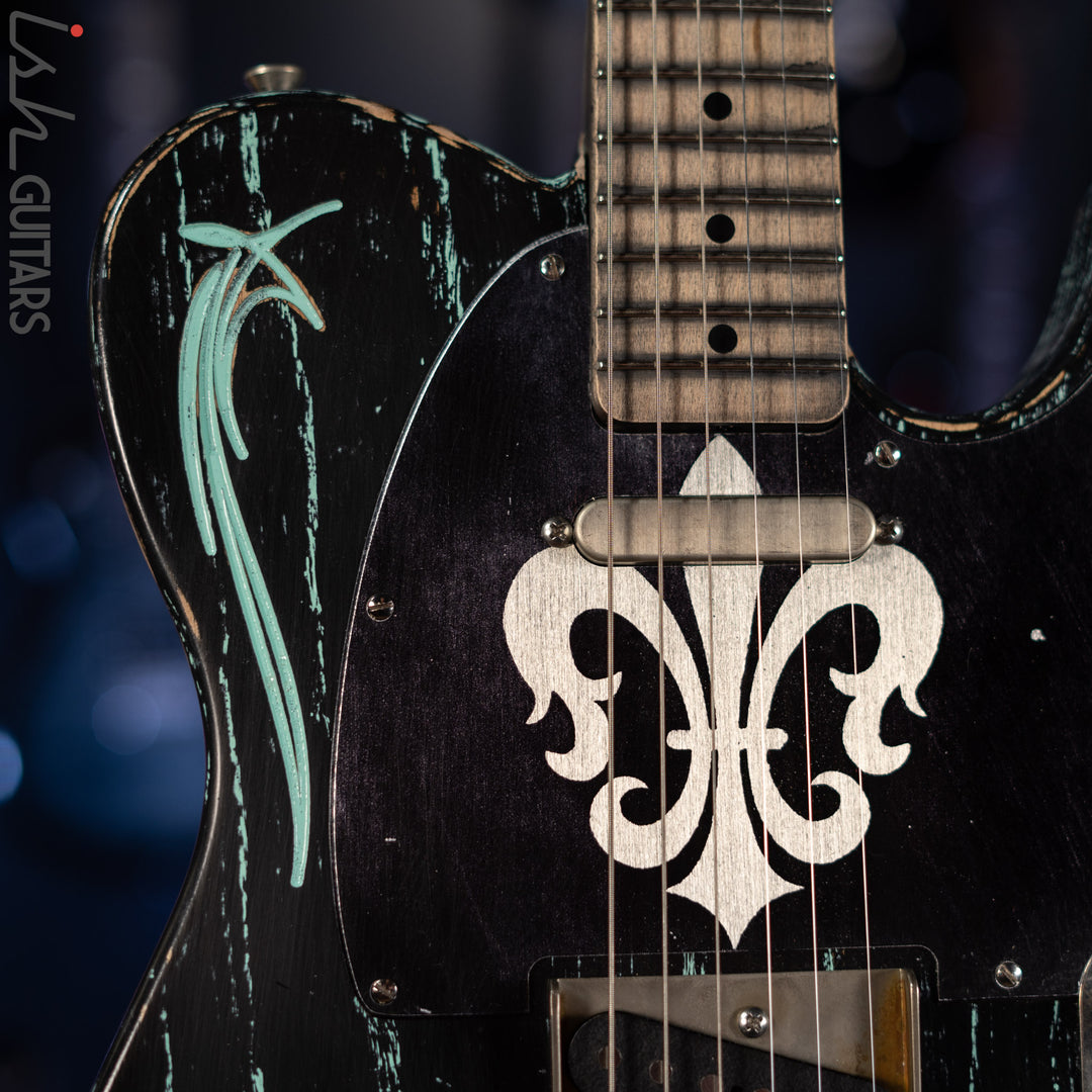 2015 Palir Pinstripe Titan Tele Aged Black/Kelly Green