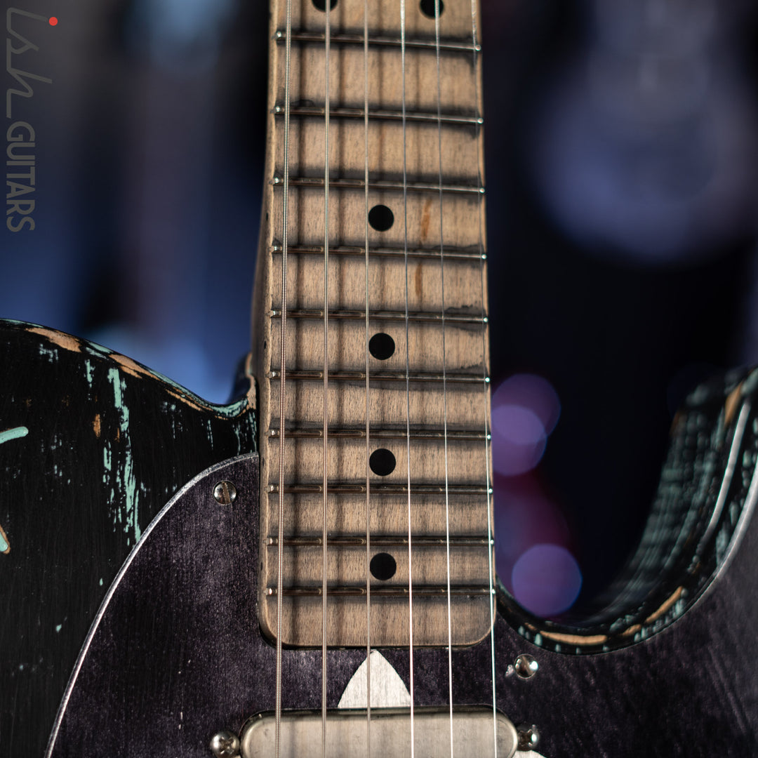 2015 Palir Pinstripe Titan Tele Aged Black/Kelly Green