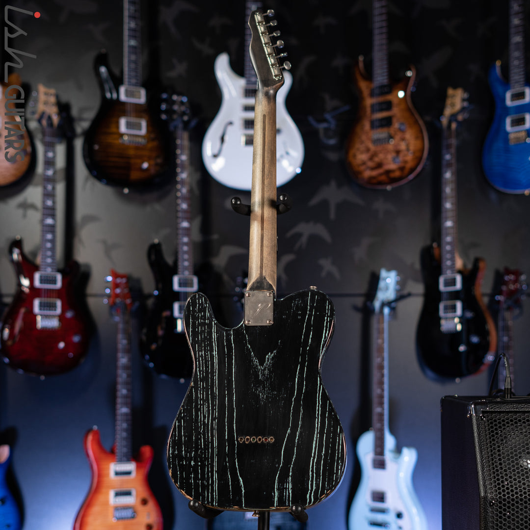 2015 Palir Pinstripe Titan Tele Aged Black/Kelly Green
