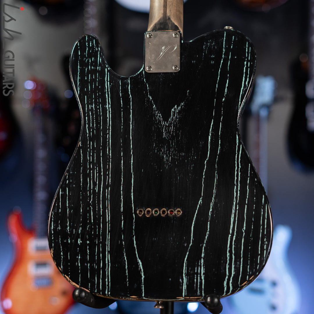 2015 Palir Pinstripe Titan Tele Aged Black/Kelly Green