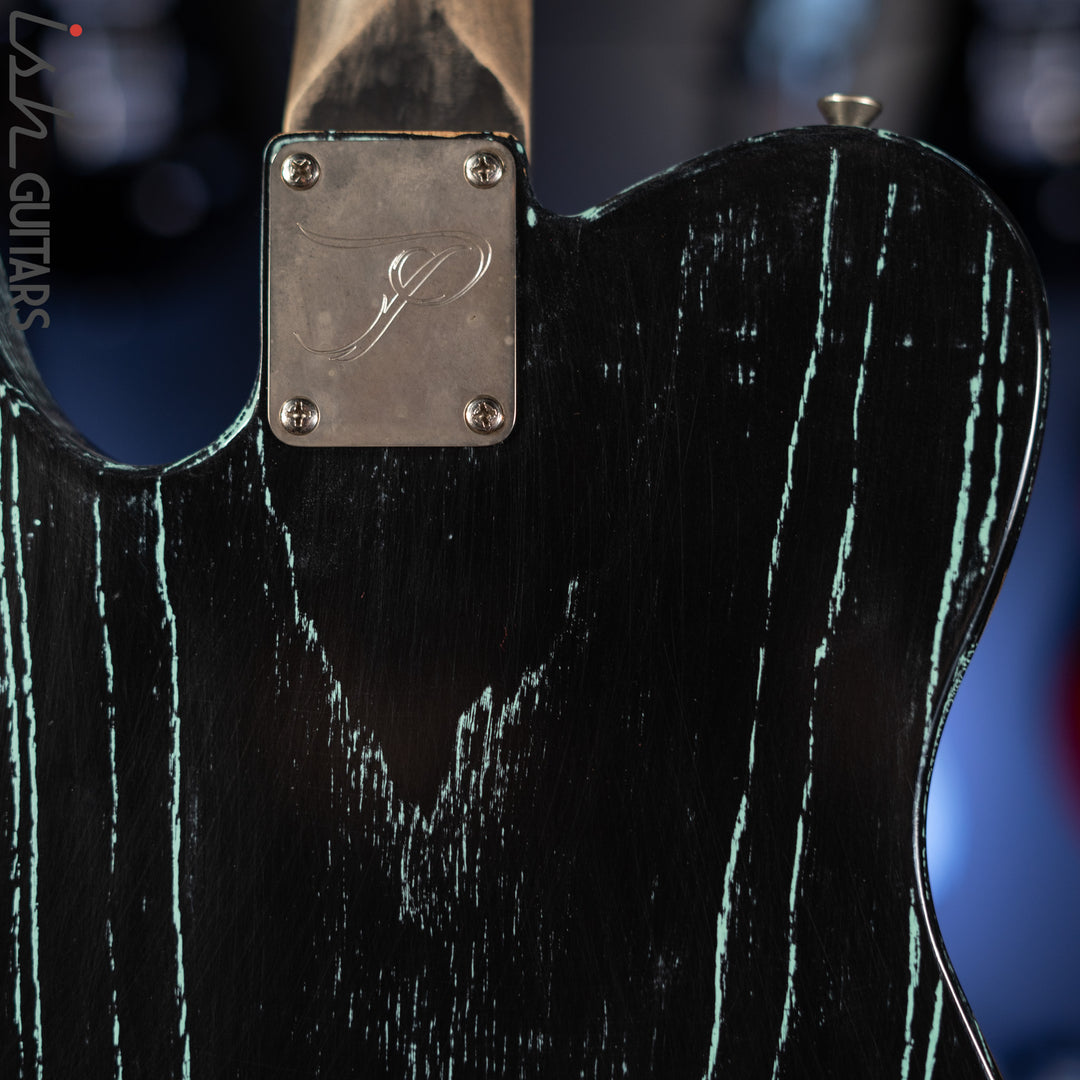 2015 Palir Pinstripe Titan Tele Aged Black/Kelly Green