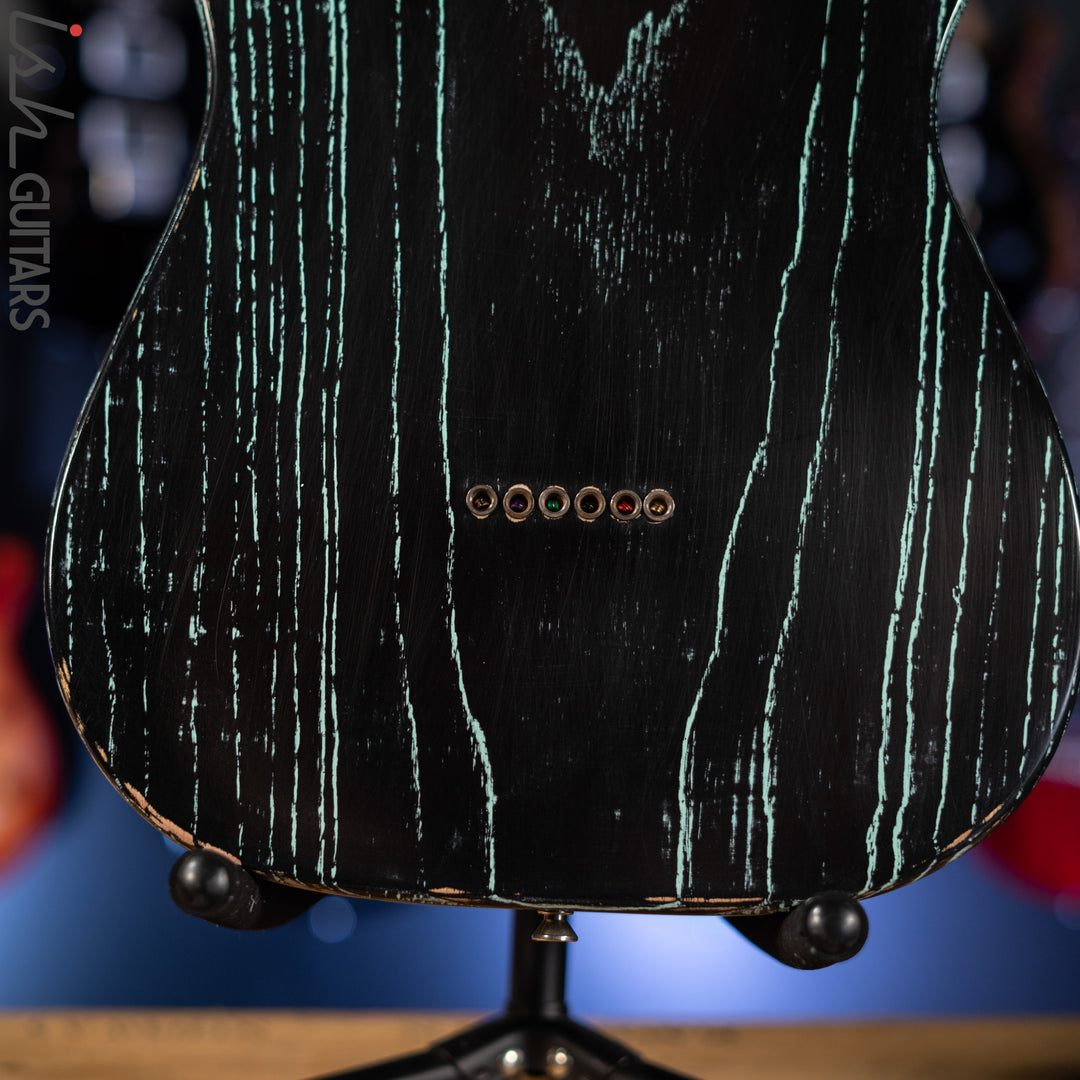 2015 Palir Pinstripe Titan Tele Aged Black/Kelly Green