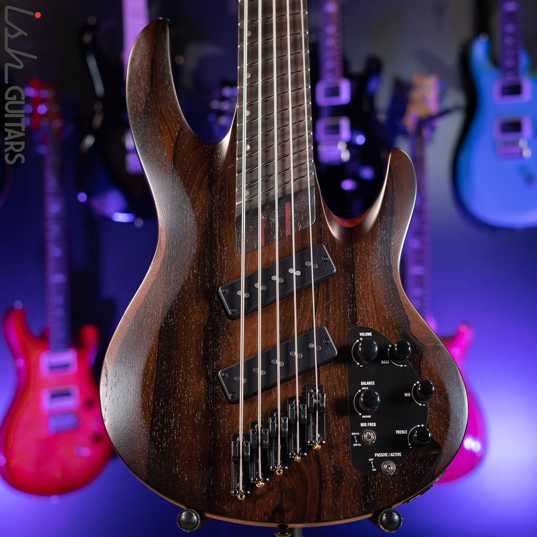 ESP LTD B1005MS Multi-Scale 5-String Bass Ziricote Top Natural Satin Demo