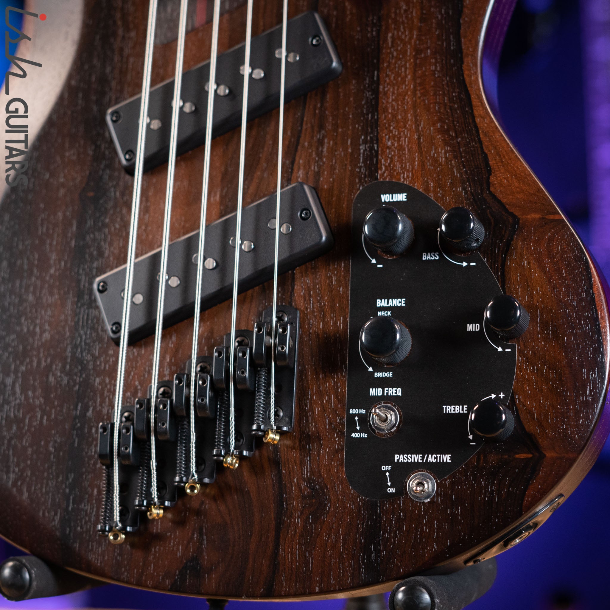 ESP LTD B1005MS Multi-Scale 5-String Bass Ziricote Top Natural