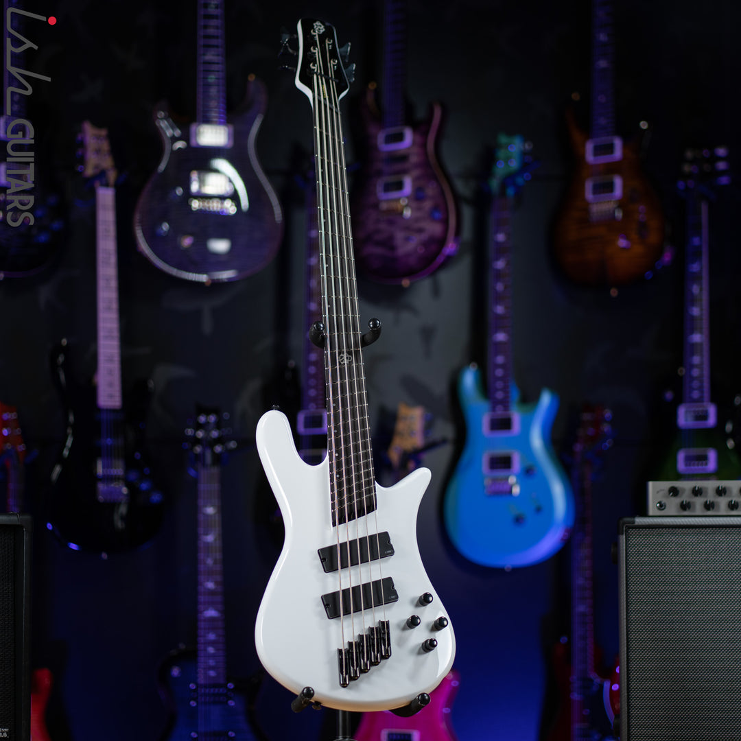 Ish X Spector NS Dimension 5 String EMG Darkglass White Gloss