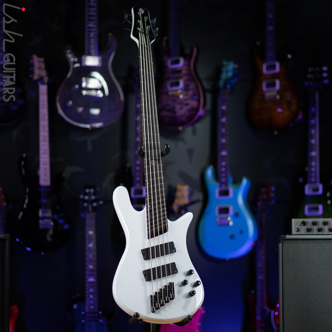 Ish X Spector NS Dimension 5 String EMG Darkglass White Gloss DEMO