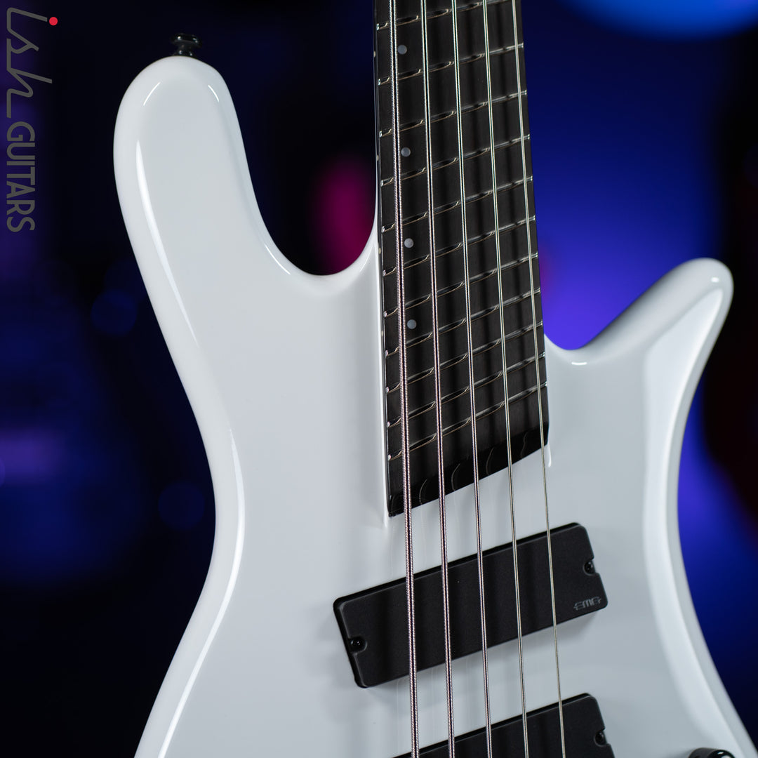Ish X Spector NS Dimension 5 String EMG Darkglass White Gloss