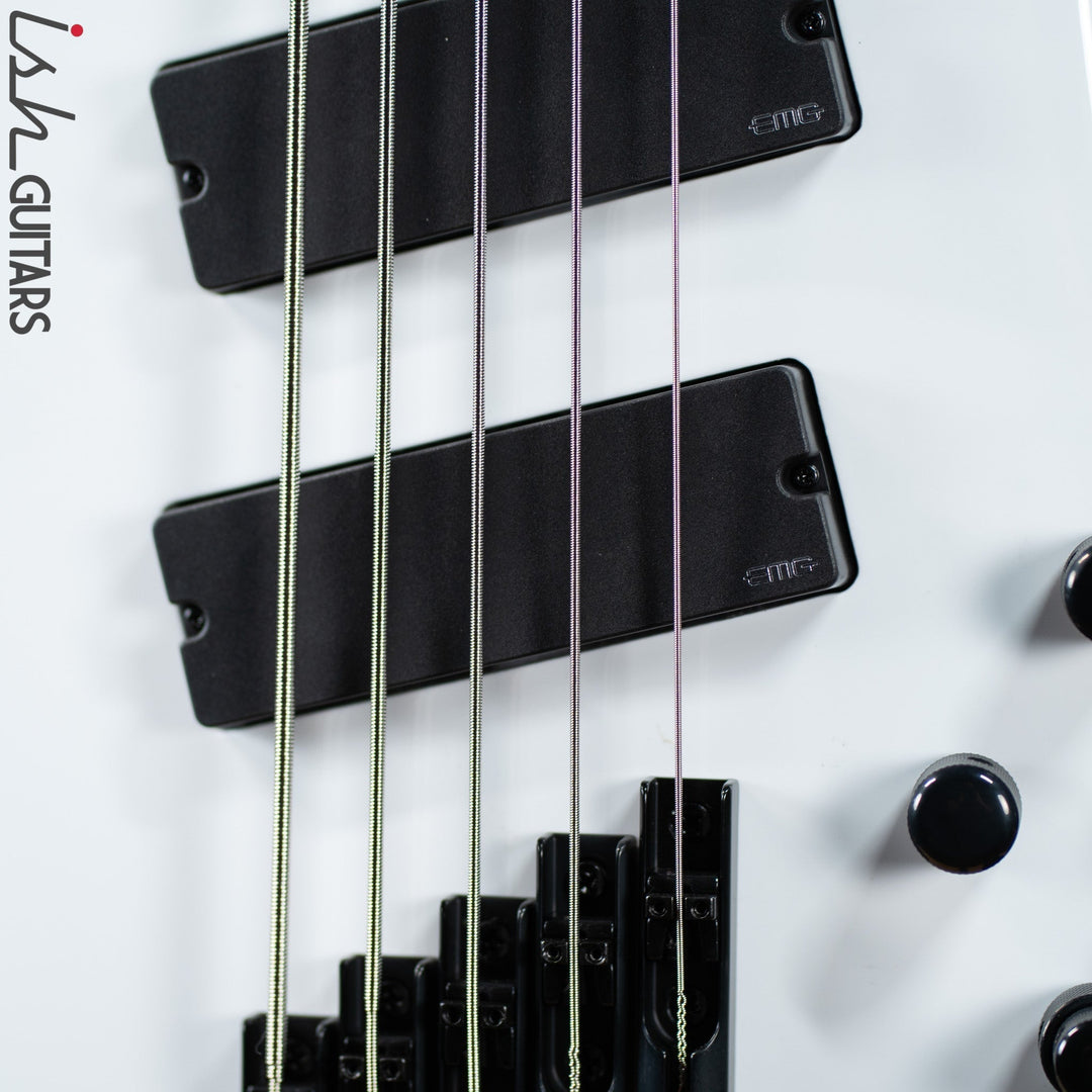 Ish X Spector NS Dimension 5 String EMG Darkglass White Gloss DEMO
