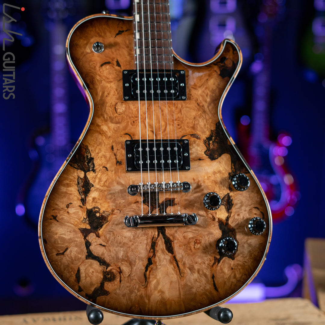 Knaggs SSC Steve Stevens Natural Black Burst Burl Maple