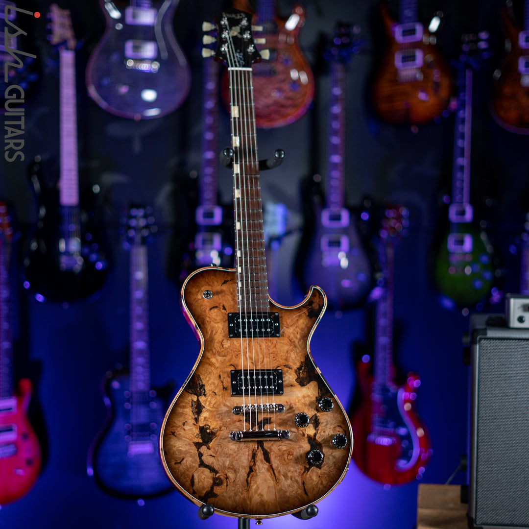 Knaggs SSC Steve Stevens Natural Black Burst Burl Maple