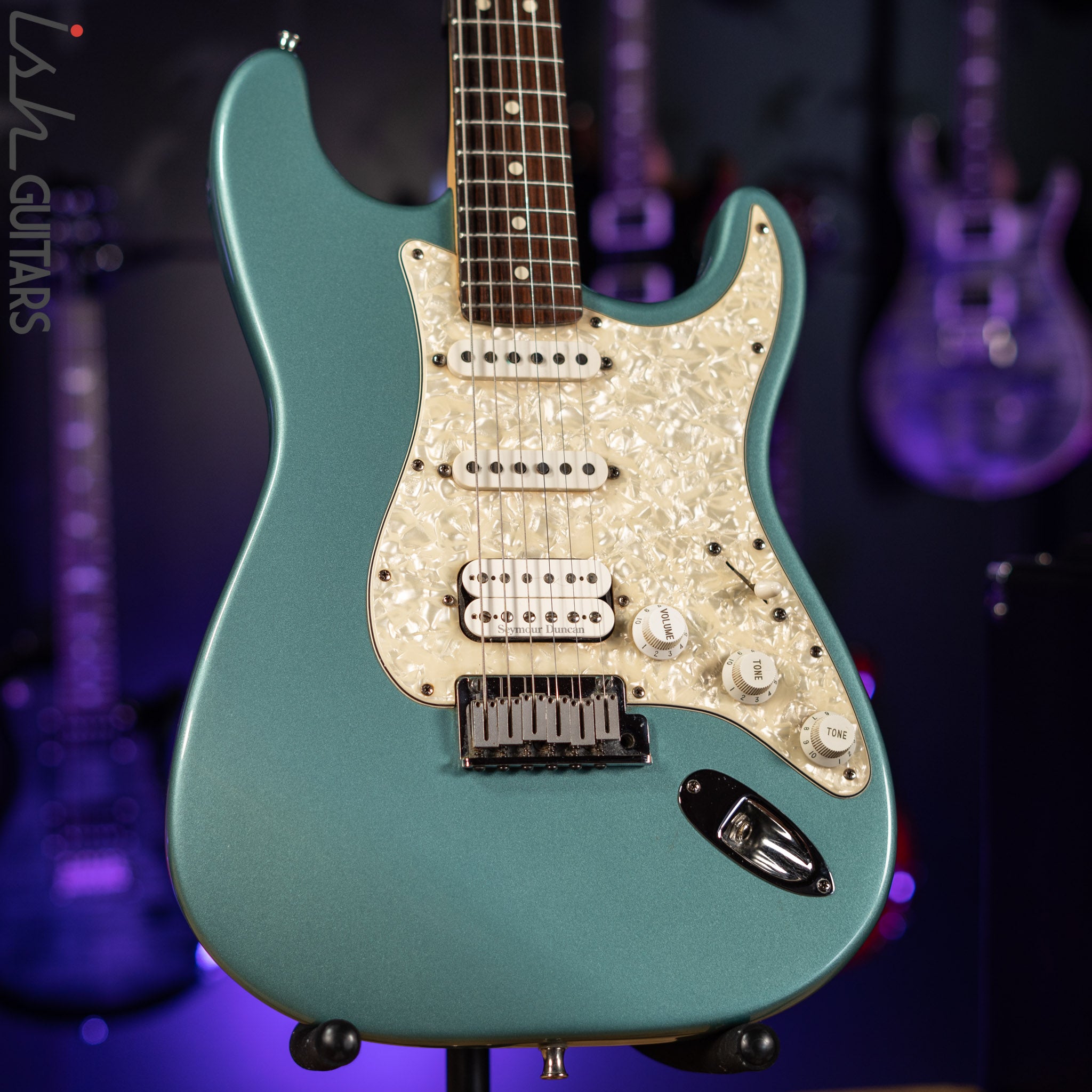 1996 Fender Lone Star Stratocaster Strat Teal Green Metallic – Ish
