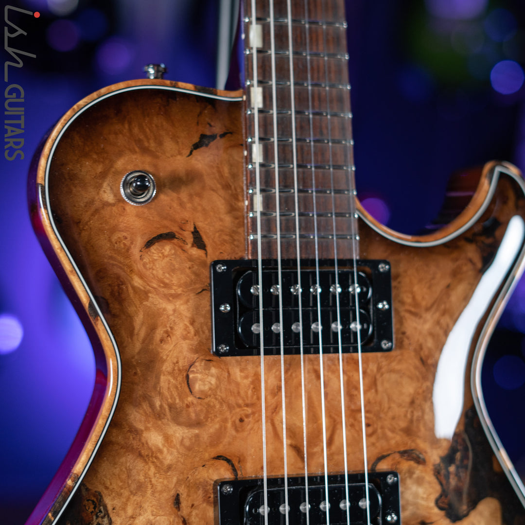 Knaggs SSC Steve Stevens Natural Black Burst Burl Maple