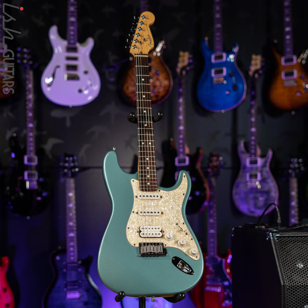 1996 Fender Lone Star Stratocaster Strat Teal Green Metallic