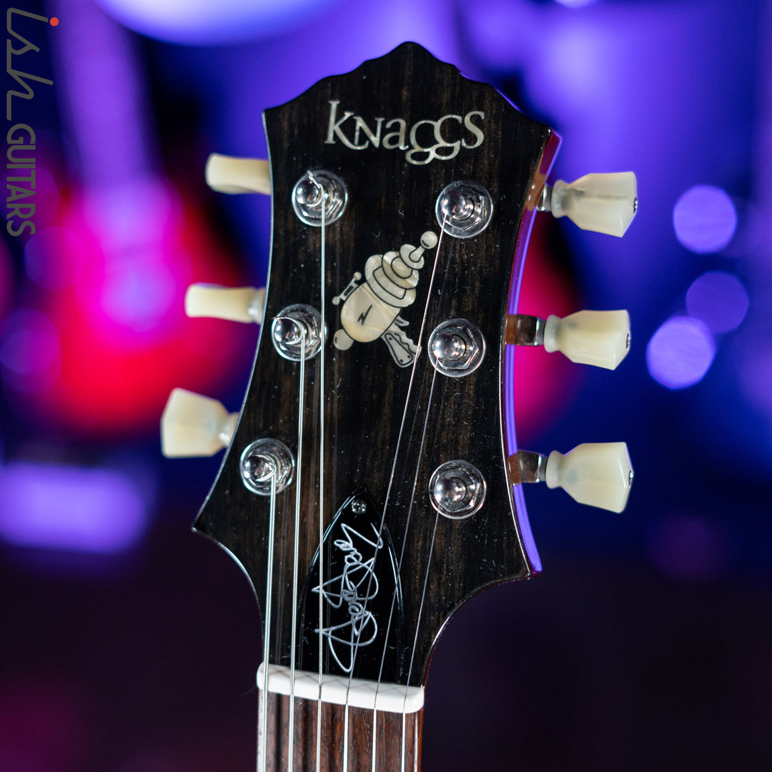 Knaggs SSC Steve Stevens Natural Black Burst Burl Maple