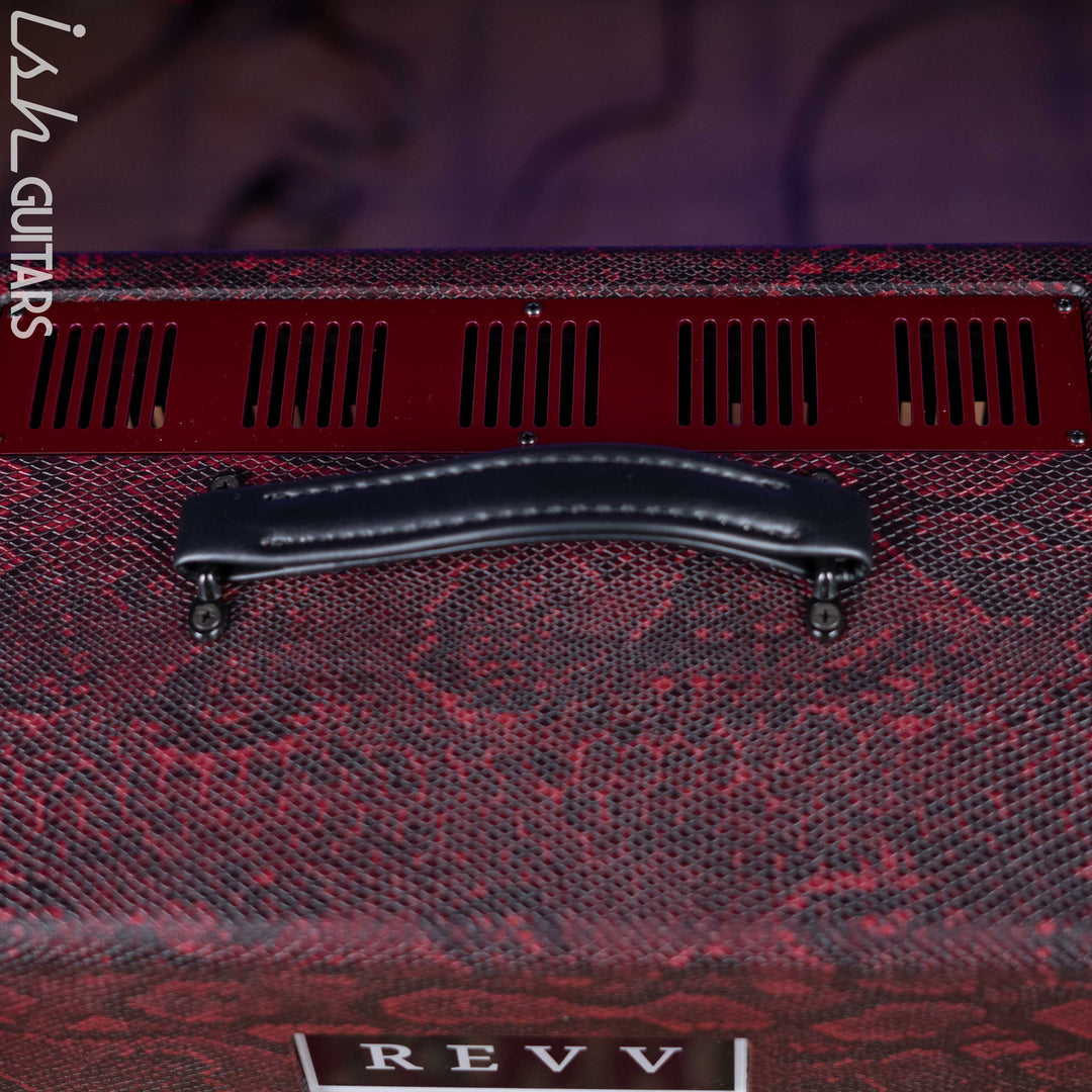 Revv Generator 120 MK3 120W Tube Amp Head Custom Red Snakeskin