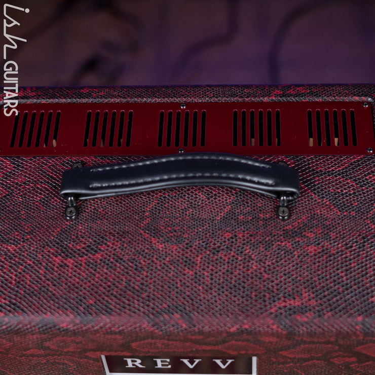 Revv Generator 120 MK3 120W Tube Amp Head Custom Red Snakeskin