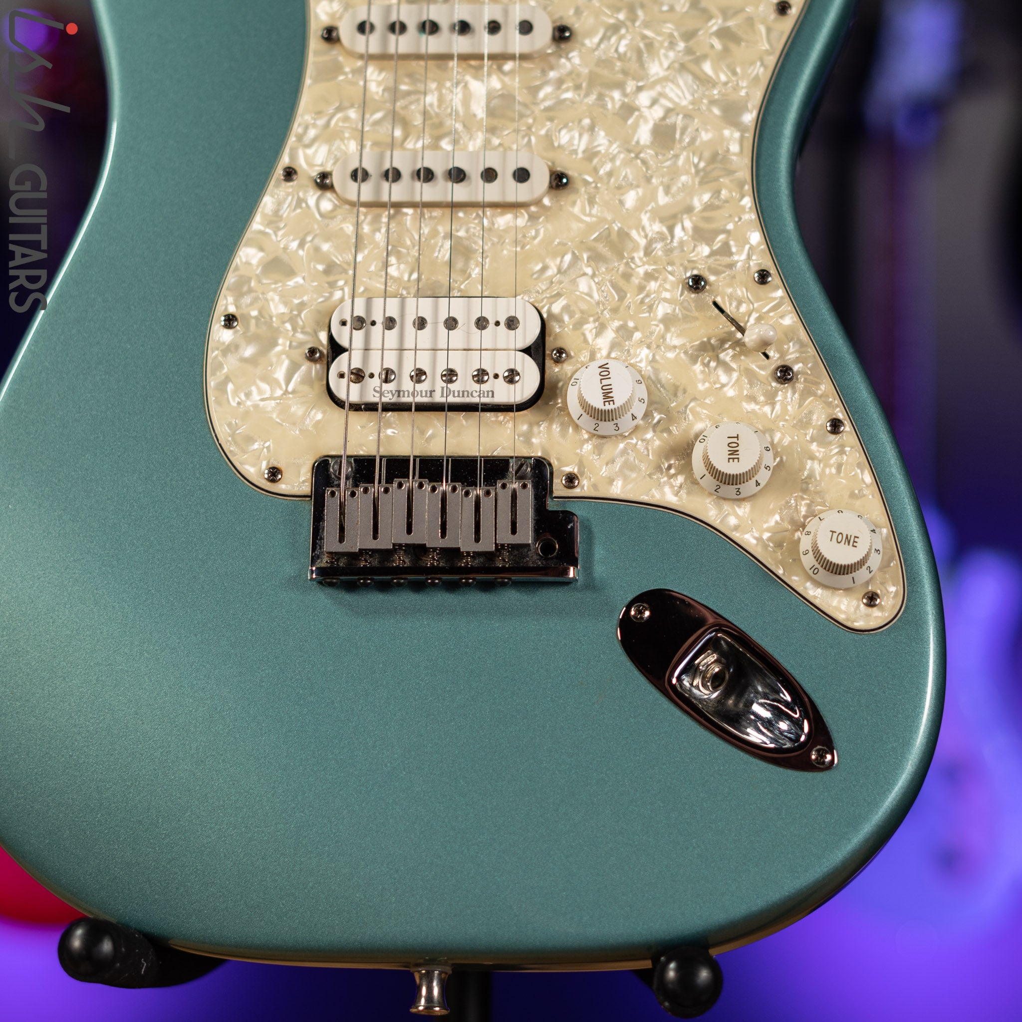 1996 Fender Lone Star Stratocaster Strat Teal Green Metallic – Ish