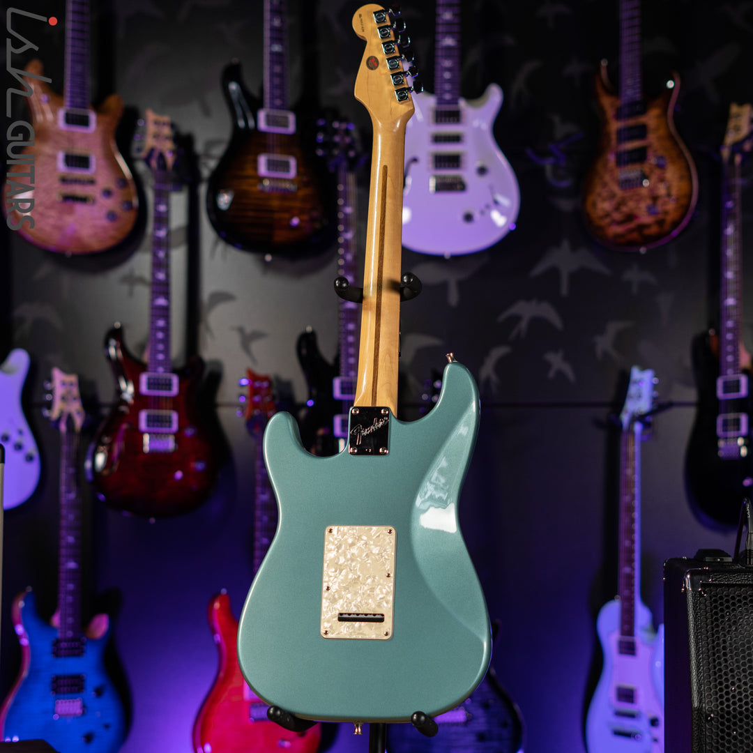 1996 Fender Lone Star Stratocaster Strat Teal Green Metallic
