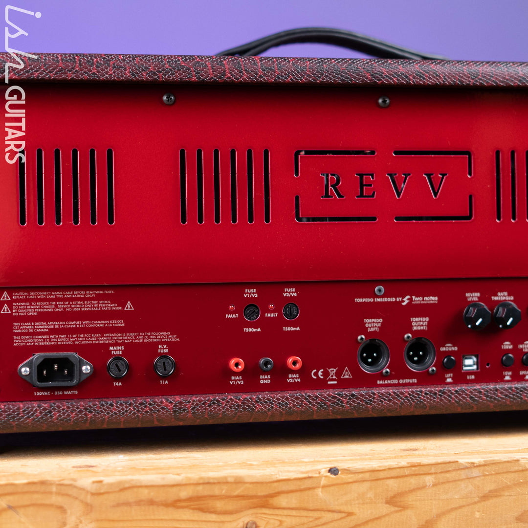 Revv Generator 120 MK3 120W Tube Amp Head Custom Red Snakeskin
