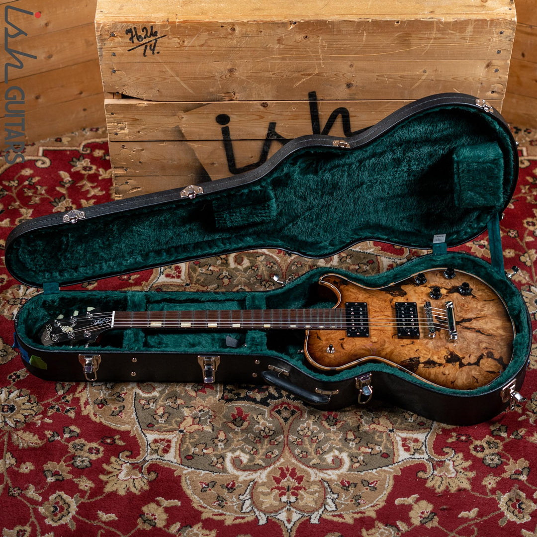 Knaggs SSC Steve Stevens Natural Black Burst Burl Maple