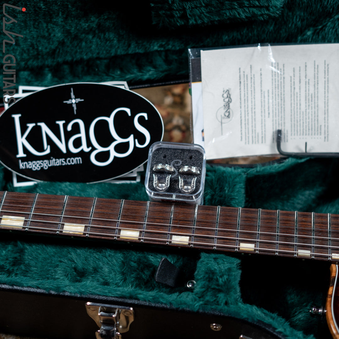 Knaggs SSC Steve Stevens Natural Black Burst Burl Maple