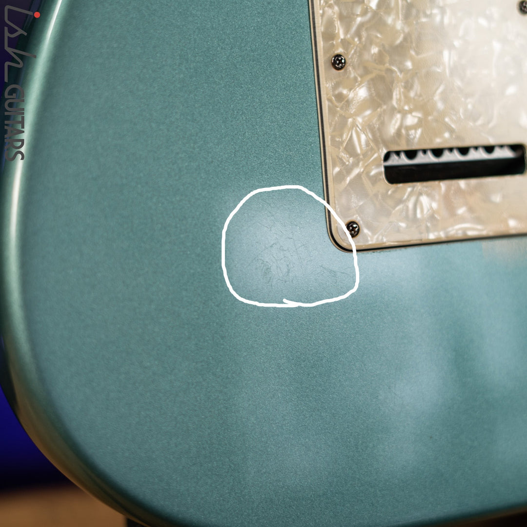 1996 Fender Lone Star Stratocaster Strat Teal Green Metallic
