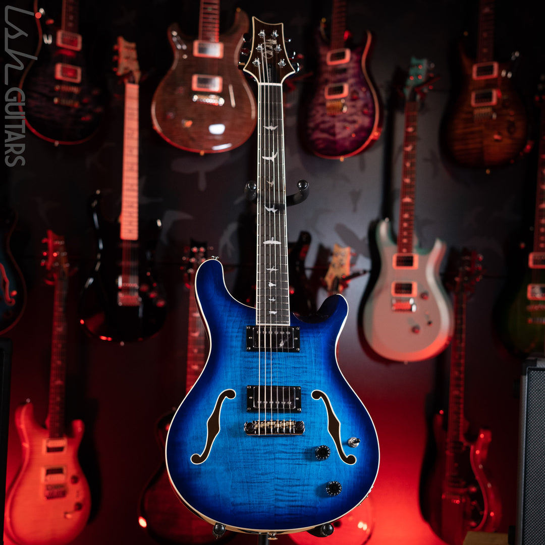 PRS SE Hollowbody II Faded Blue Burst Demo