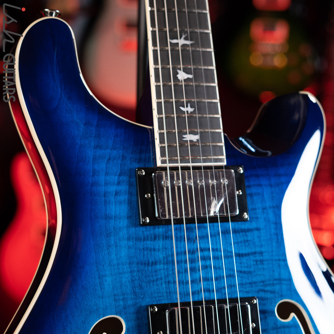 PRS SE Hollowbody II Faded Blue Burst Demo