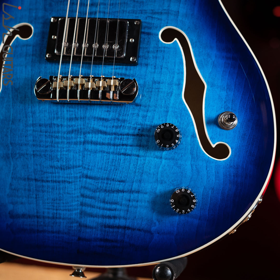 PRS SE Hollowbody II Faded Blue Burst Demo