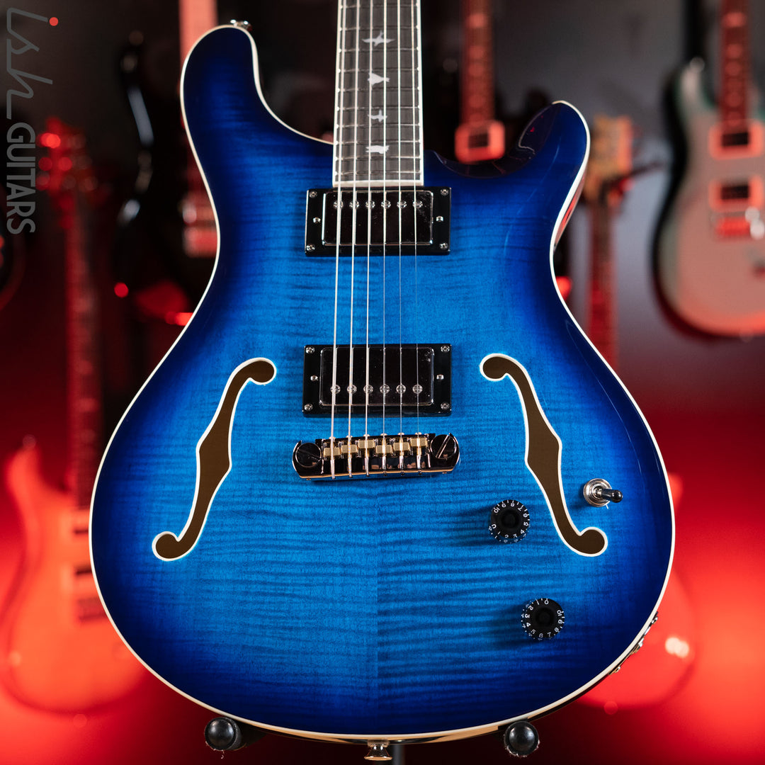 PRS SE Hollowbody II Faded Blue Burst
