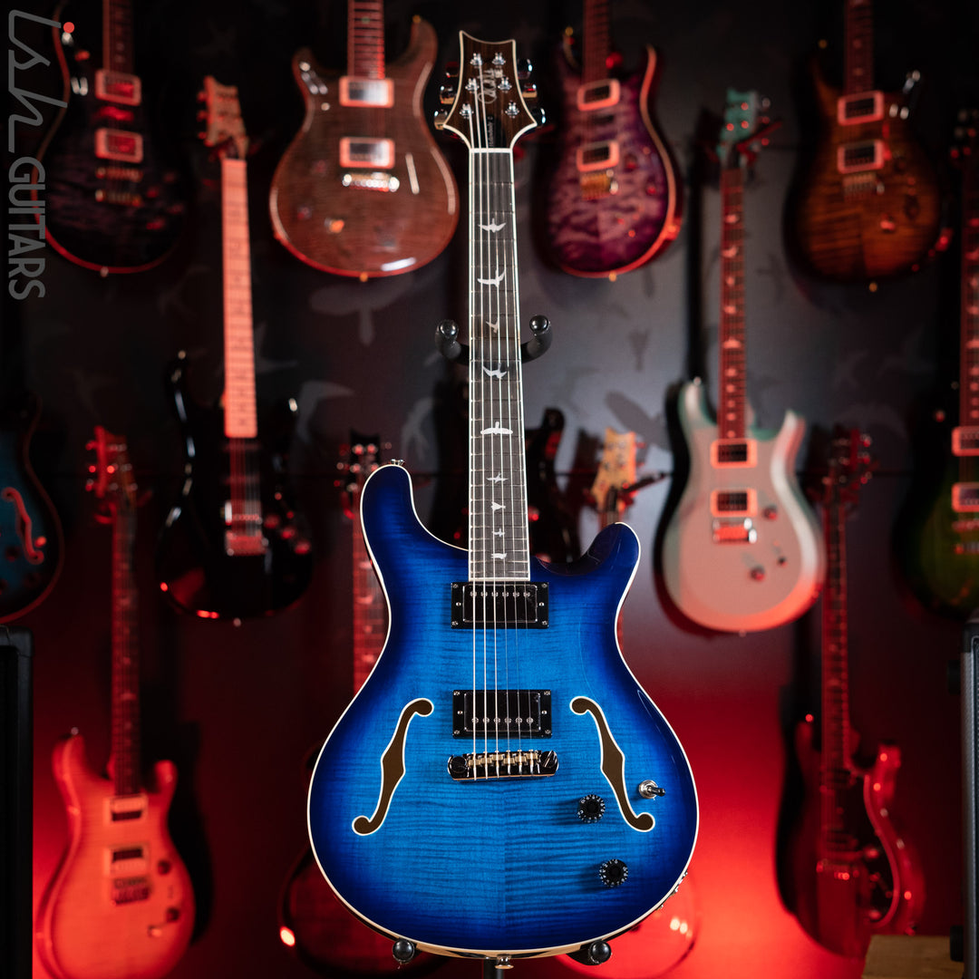 PRS SE Hollowbody II Faded Blue Burst